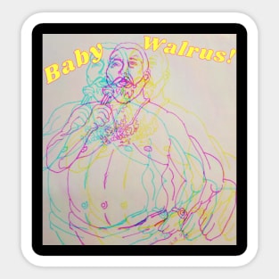 ARSTees Trippy Baby Walrus Sticker